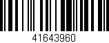 Código de barras (EAN, GTIN, SKU, ISBN): '41643960'