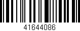 Código de barras (EAN, GTIN, SKU, ISBN): '41644086'