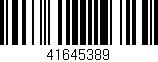 Código de barras (EAN, GTIN, SKU, ISBN): '41645389'