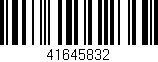 Código de barras (EAN, GTIN, SKU, ISBN): '41645832'