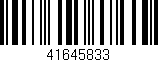 Código de barras (EAN, GTIN, SKU, ISBN): '41645833'