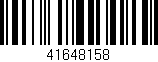 Código de barras (EAN, GTIN, SKU, ISBN): '41648158'