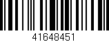 Código de barras (EAN, GTIN, SKU, ISBN): '41648451'