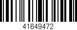 Código de barras (EAN, GTIN, SKU, ISBN): '41649472'