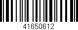 Código de barras (EAN, GTIN, SKU, ISBN): '41650612'