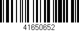 Código de barras (EAN, GTIN, SKU, ISBN): '41650652'