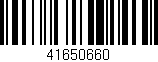 Código de barras (EAN, GTIN, SKU, ISBN): '41650660'