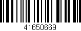 Código de barras (EAN, GTIN, SKU, ISBN): '41650669'