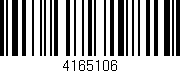 Código de barras (EAN, GTIN, SKU, ISBN): '4165106'