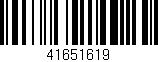 Código de barras (EAN, GTIN, SKU, ISBN): '41651619'
