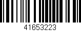 Código de barras (EAN, GTIN, SKU, ISBN): '41653223'