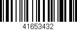 Código de barras (EAN, GTIN, SKU, ISBN): '41653432'