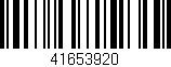 Código de barras (EAN, GTIN, SKU, ISBN): '41653920'