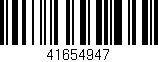 Código de barras (EAN, GTIN, SKU, ISBN): '41654947'