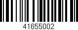 Código de barras (EAN, GTIN, SKU, ISBN): '41655002'