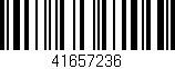 Código de barras (EAN, GTIN, SKU, ISBN): '41657236'