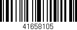 Código de barras (EAN, GTIN, SKU, ISBN): '41658105'