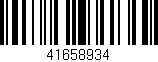 Código de barras (EAN, GTIN, SKU, ISBN): '41658934'