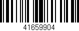 Código de barras (EAN, GTIN, SKU, ISBN): '41659904'
