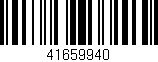 Código de barras (EAN, GTIN, SKU, ISBN): '41659940'