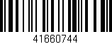 Código de barras (EAN, GTIN, SKU, ISBN): '41660744'