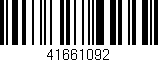 Código de barras (EAN, GTIN, SKU, ISBN): '41661092'
