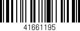 Código de barras (EAN, GTIN, SKU, ISBN): '41661195'