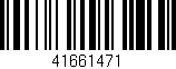 Código de barras (EAN, GTIN, SKU, ISBN): '41661471'
