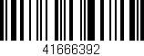 Código de barras (EAN, GTIN, SKU, ISBN): '41666392'