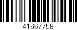 Código de barras (EAN, GTIN, SKU, ISBN): '41667758'