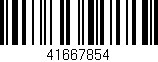 Código de barras (EAN, GTIN, SKU, ISBN): '41667854'