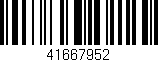 Código de barras (EAN, GTIN, SKU, ISBN): '41667952'