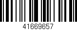 Código de barras (EAN, GTIN, SKU, ISBN): '41669657'