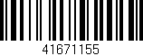 Código de barras (EAN, GTIN, SKU, ISBN): '41671155'