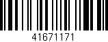 Código de barras (EAN, GTIN, SKU, ISBN): '41671171'