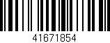 Código de barras (EAN, GTIN, SKU, ISBN): '41671854'