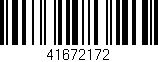 Código de barras (EAN, GTIN, SKU, ISBN): '41672172'