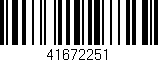 Código de barras (EAN, GTIN, SKU, ISBN): '41672251'