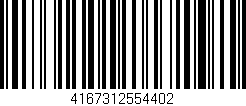 Código de barras (EAN, GTIN, SKU, ISBN): '4167312554402'