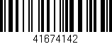 Código de barras (EAN, GTIN, SKU, ISBN): '41674142'