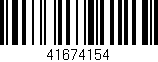 Código de barras (EAN, GTIN, SKU, ISBN): '41674154'