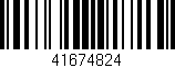 Código de barras (EAN, GTIN, SKU, ISBN): '41674824'