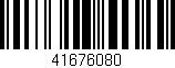 Código de barras (EAN, GTIN, SKU, ISBN): '41676080'