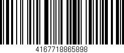 Código de barras (EAN, GTIN, SKU, ISBN): '4167718865898'