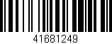 Código de barras (EAN, GTIN, SKU, ISBN): '41681249'