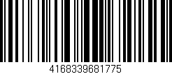Código de barras (EAN, GTIN, SKU, ISBN): '4168339681775'