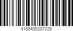 Código de barras (EAN, GTIN, SKU, ISBN): '4168405207229'