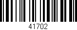 Código de barras (EAN, GTIN, SKU, ISBN): '41702'