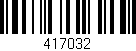 Código de barras (EAN, GTIN, SKU, ISBN): '417032'