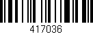 Código de barras (EAN, GTIN, SKU, ISBN): '417036'